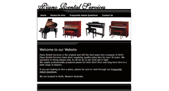 Desktop Screenshot of pianorental.com.au